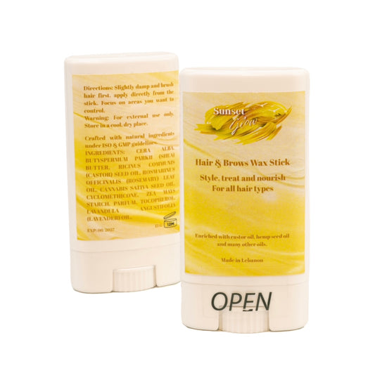 The pack of 2 hair & brows wax stick